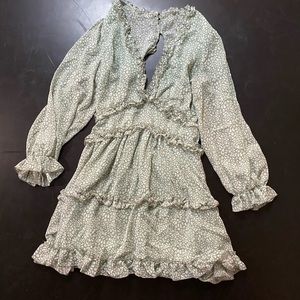 Mint Cheetah boutique dress (NEVER WORN)
